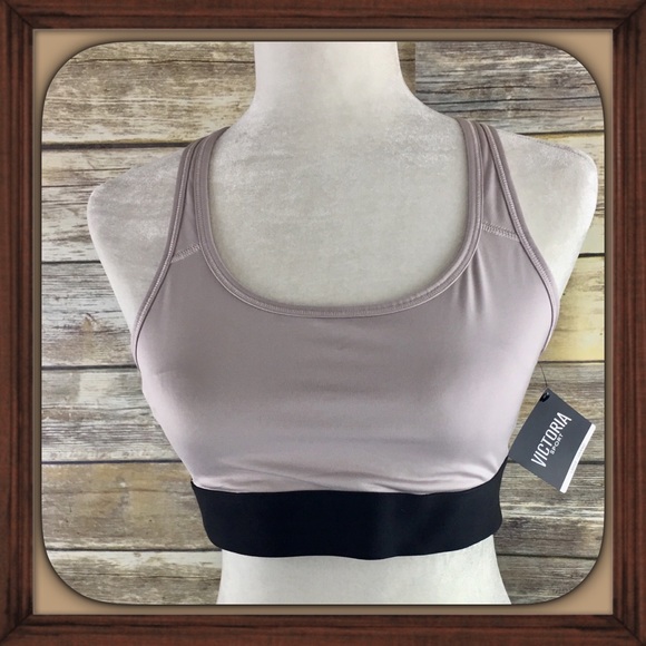 Victoria's Secret Other - Victoria’s Secret Sport Gray With Black Band Bra